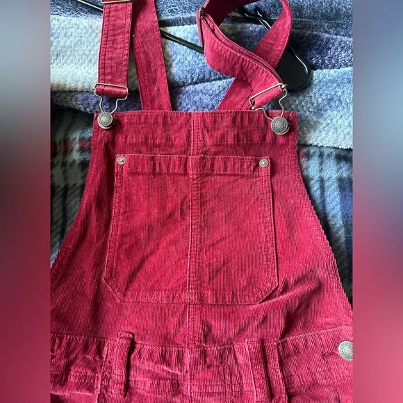 We The Free People Slim Ankle Corduroy Overalls. Could fit size 24-27! - Picture 2 of 10